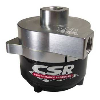 CSR Performance Products - CSR Performance Products Remote Mount Electric Water Pump - Dragster - 1/2" NPT Inlet - 1/2" NPT Outlet - Billet Aluminum - Clear Anodized