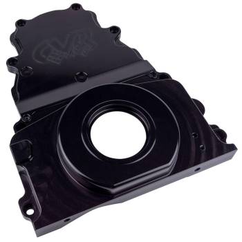 CVR Performance Products - CVR Performance Products Timing Cover - 2 Piece - Aluminum - Black Anodized - GM LS-Series