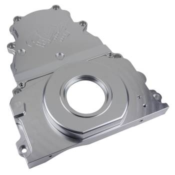 CVR Performance Products - CVR Performance Products Timing Cover - 2 Piece - Aluminum - Clear Anodized - GM LS-Series
