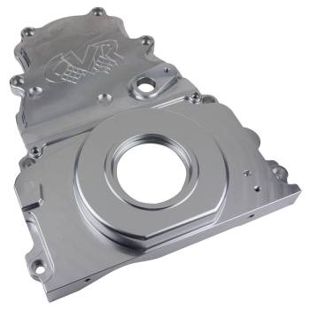 CVR Performance Products - CVR Performance Products Timing Cover - 2 Piece - Cam Sensor - Clear Anodized - GM LS-Series