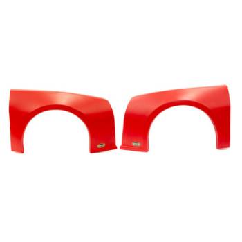 Dominator Racing Products - Dominator Camaro Street Stock Fender Kit - Molded Plastic - Red - Left and Right