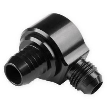 Earl's - Earl's Brake Booster Check Valve - 13/16" Hose Barb Inlet - 6 AN Male Outlet - Black Anodized