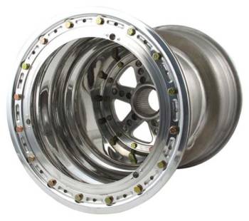 Keizer Aluminum Wheels - Keizer Micro / Mini Sprint 27 Spline Beadlock Wheel - 10 x 11" - 4.000" Back Spacing - Polished