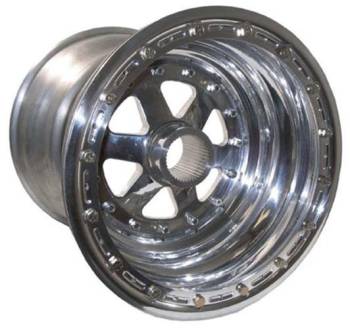 Keizer Aluminum Wheels - Keizer Sprint 42 Spline Inner Beadlock Wheel - 15 x 15" - 7" Back Spacing - Polished