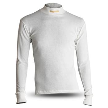 Momo - Momo Comfort Tech Underwear Top - Long Sleeve - Crew Neck - Nomex - White - Large