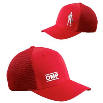 OMP Racing - OMP OMP Logo Hat - Fitted - Small / Medium - Red
