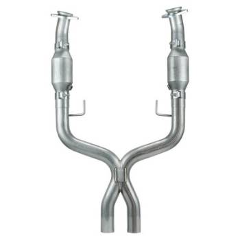 Pypes Performance Exhaust - Pypes Exhaust X-Pipe w/ Catalyic Converters - 2-1/2" Diameter - Long Tube Headers - Stainless Ford Modular - Mustang 2005-10