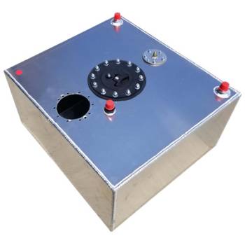 RCI - RCI Fuel Cell - 12 Gallon - 17 x 17 x 10" Tall - 8 AN Male Outlet - 8 AN Male Vent - Aluminum