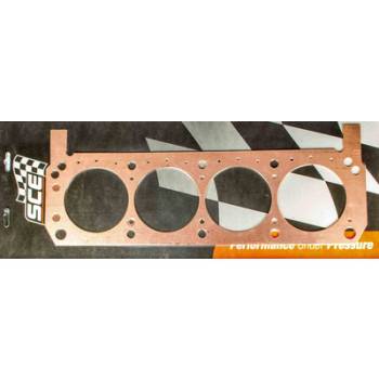 SCE Gaskets - SCE Pro Copper Cylinder Head Gasket - 4.060" Bore - 0.050" - Copper - Driver Side - SB Ford