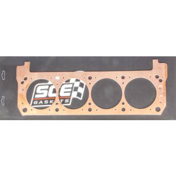 SCE Gaskets - SCE Pro Copper Cylinder Head Gasket - 4.155" Bore - 0.080" - Copper - Driver Side - SB Ford