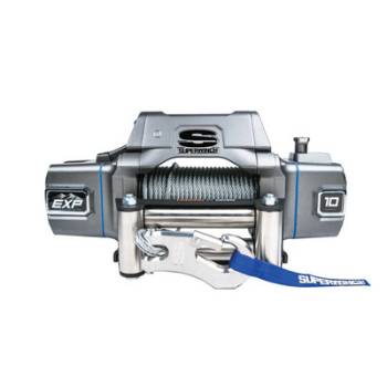 Superwinch - Superwinch EXP10I Winch - 10000 lb. Capacity - Roller Fairlead - 15 Ft. Remote - 3/8" x 100 Ft. Steel Cable - 12V - Integrated Housing