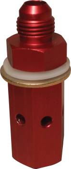 ATL Racing Fuel Cells - ATL Vent/Roll Over Valve - Ball Type - #6 - Anodized Aluminum - Red