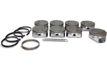 Icon Pistons - Icon Premium Forged Piston Kit - Includes Rings - 4.005" Bore - 1.2 x 1.2 x 3.0 mm Ring Groove - Minus 8.0 cc - GM LS-Series