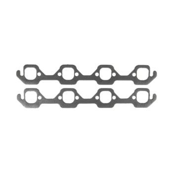 Clevite Engine Parts - Clevite Header Gasket - 1.075 x 1.785" Oval Port - Steel - Core Graphite - SB Ford (Pair)