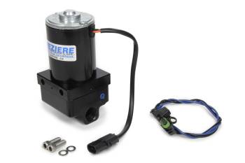 Meziere Enterprises - Meziere Inline Remote Mount Electric Water Pump - 3/4" NPT Female Inlet / Outlet - Black Anodized