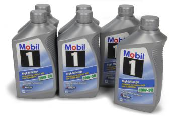Mobil 1 - Mobil 1 High Mileage 10W30 Synthetic Motor Oil - 1 Quart (Case of 6)