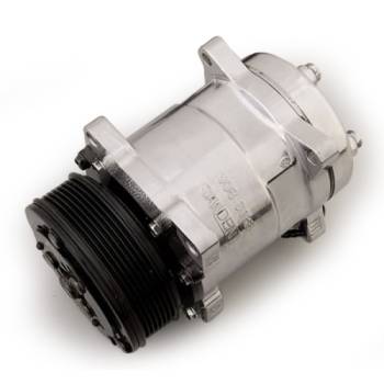 March Performance - March Performance Sanden 508 Air Conditioning Compressor - Serpentine Pulley Included - Chrome