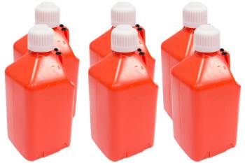 Scribner Plastics - Scribner Plastics 5 Gallon Utility Jug - Orange (Case of 6)