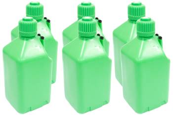 Scribner Plastics - Scribner Plastics 5 Gallon Utility Jug - Glow Green (Case of 6)