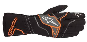 Alpinestars - Alpinestars Tech-KX v2 Karting Glove - Black/Orange Fluo - Size M