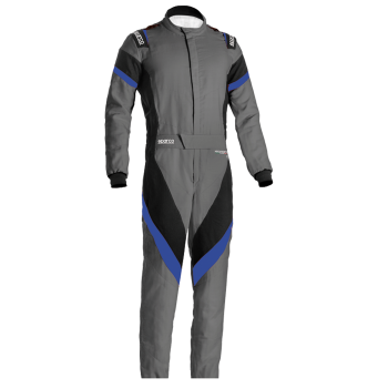 Sparco - Sparco Victory 2.0 Boot Cut Suit - Grey/Blue - Small / Euro 48