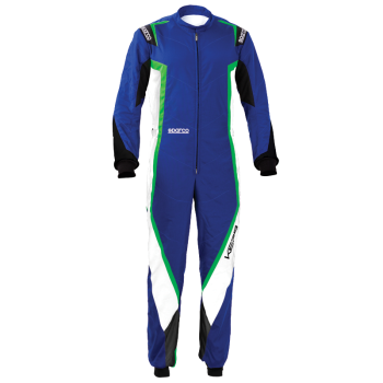Sparco - Sparco Kerb Kid Karting Suit - Blue/Black/White - Size 120