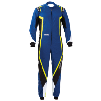 Sparco - Sparco Kerb Karting Suit - Navy/Black/Yellow - Size X-Small