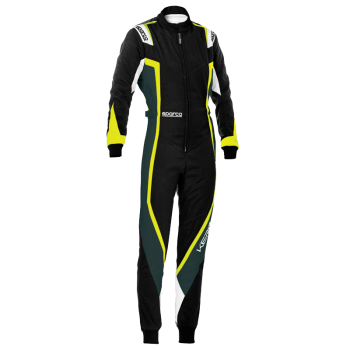Sparco - Sparco Kerb Lady Karting Suit - Black/Yellow - Size X-Small
