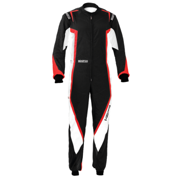 Sparco - Sparco Kerb Karting Suit - Black/White/Red - Size Medium