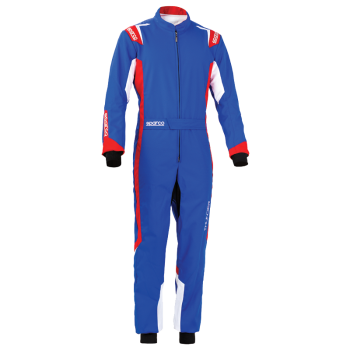 Sparco - Sparco Thunder Karting Suit - Blue/Red/White - Size X-Small