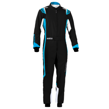 Sparco - Sparco Thunder Karting Suit - Black/Blue - Size XX-Large