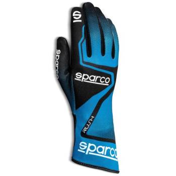 Sparco - Sparco Rush Karting Glove - Celeste/Black - Size 13: XX-Large / Euro 13