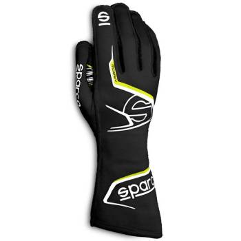 Sparco - Sparco Arrow K Karting Glove - Black/Yellow - Size: X-Small / 8 Euro
