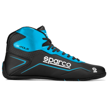 Sparco - Sparco K-Pole Karting Shoe - Black/Blue - Size: 28