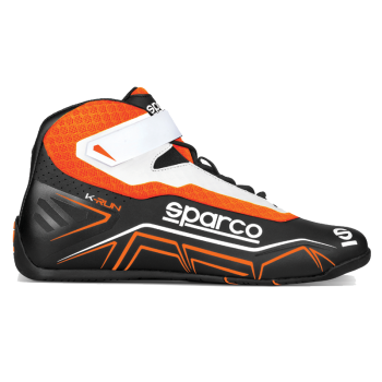 Sparco - Sparco K-Run Karting Shoe - Black/Orange - Size: 4 / Euro 35
