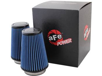 aFe Power - aFe Power Magnum FLOW Pro 5R Air Filter Element - Conical - 5" Base Diameter - 2" Top Diameter - 7" Tall - 3-1/2" Flange - Reusable Cotton - Blue - Universal