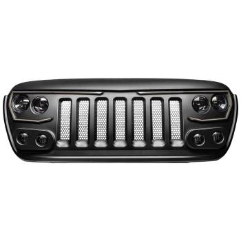 Oracle Lighting Technologies - Oracle Lighting Technologies Vector Pro Series Grille Assembly - 1500 LED - 5600 Lumen Low - 7200 Lumen High - Turn Signal - Warning Lights - Plug and Play - Jeep Wrangler 2018-20