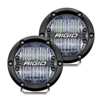 Rigid Industries - Rigid Industries 360 Series LED Light Assembly - Fog - 31 Watts - 4" Round - Surface Mount - White Backlight - White LED - SAE - Aluminum