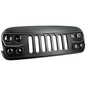 Oracle Lighting Technologies - Oracle Lighting Technologies Vector Pro Series Grille Assembly - 1500 LED - 5600 Lumen Low - 7200 Lumen High - Turn Signal - Warning Lights - Plug and Play - Jeep Wrangler 2007-18