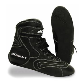 Impact - Impact Shoe - Redline - Driving - High-Top - SFI3.3/20 - Suede Outer - Fire Retardant Inner - Size 9 (Pair)