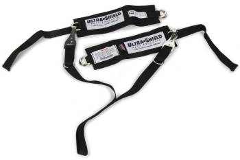 Ultra Shield Race Products - Ultra Shield Y-Strap Arm Restraints - Padded Arm Bands - Nylon - Black
