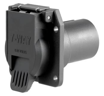 Curt Manufacturing - Curt Trailer Plug Adapter - 7-Way Plug to USCAR - Plastic - Black