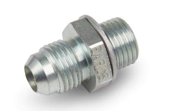 Earl's - Earl's Straight Adapter - 6 AN Male to 9/16-18" Thread - Steel - Zinc Oxide
