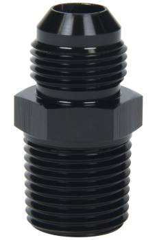 Allstar Performance - Allstar Performance Straight Adapter - 4 AN Male to 1/4" NPT Male - Aluminum - Black Anodize