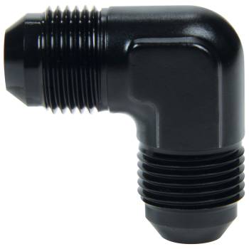 Allstar Performance - Allstar Performance 90° Adapter - 4 AN Male to 4 AN Male - Aluminum - Black Anodize