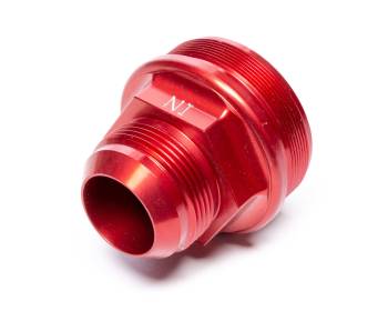 Peterson Fluid Systems - Peterson Fuel Filter End Cap - 16 AN Male Inlet - Aluminum - Red Anodize - Peterson Fuel Filters