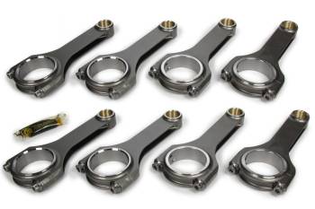 Dyer's - Dyer's Light Series H-Beam Connecting Rod - 6.000" Long - Bushed - 7/16" Cap Screws - Forged Steel - Small Block Chevy (Set of 8)