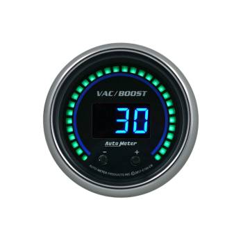 Auto Meter - Auto Meter Cobalt Elite Boost/Vacuum Gauge - Digital - Electric - 0-1600 PSI/0-110 Bar - 2-1/16" - Black Face
