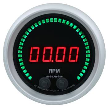 Auto Meter - Auto Meter Sport-Comp Elite Tachometer - Digital - Electric - 0-16000 RPM - 3-3/8" - Black Face