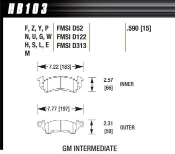 Hawk Performance - Hawk Performance Brake Pads - Blue 9012 Compound - Low-Intermediate Torque - Low-Mid Temperature - D52 (Set of 4)